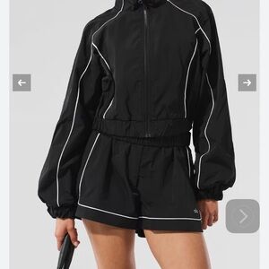 Love Tree Black Women's jacket and shorts Set